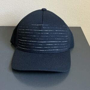 Travis Mathew Navy Blue Hat with Silver Stripes